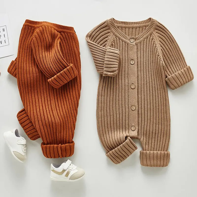 CuddlyClouds Knit Romper