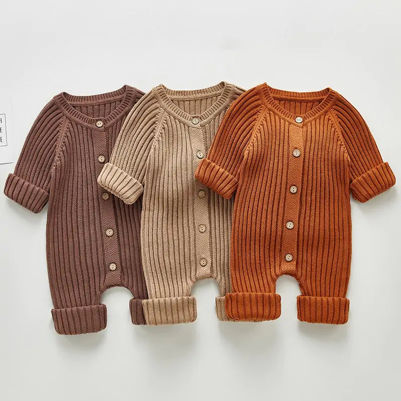 CuddlyClouds Knit Romper