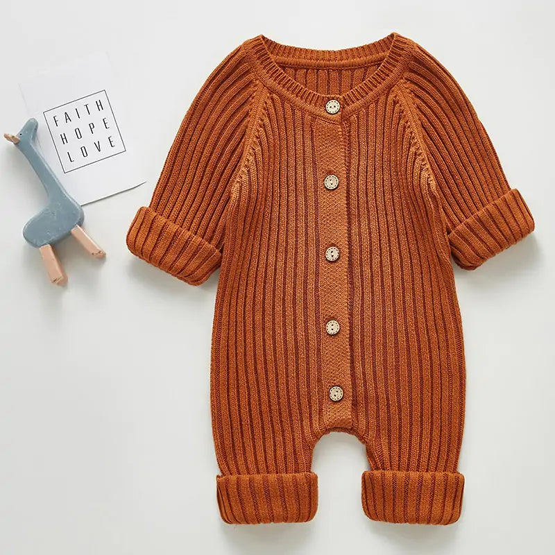 CuddlyClouds Knit Romper