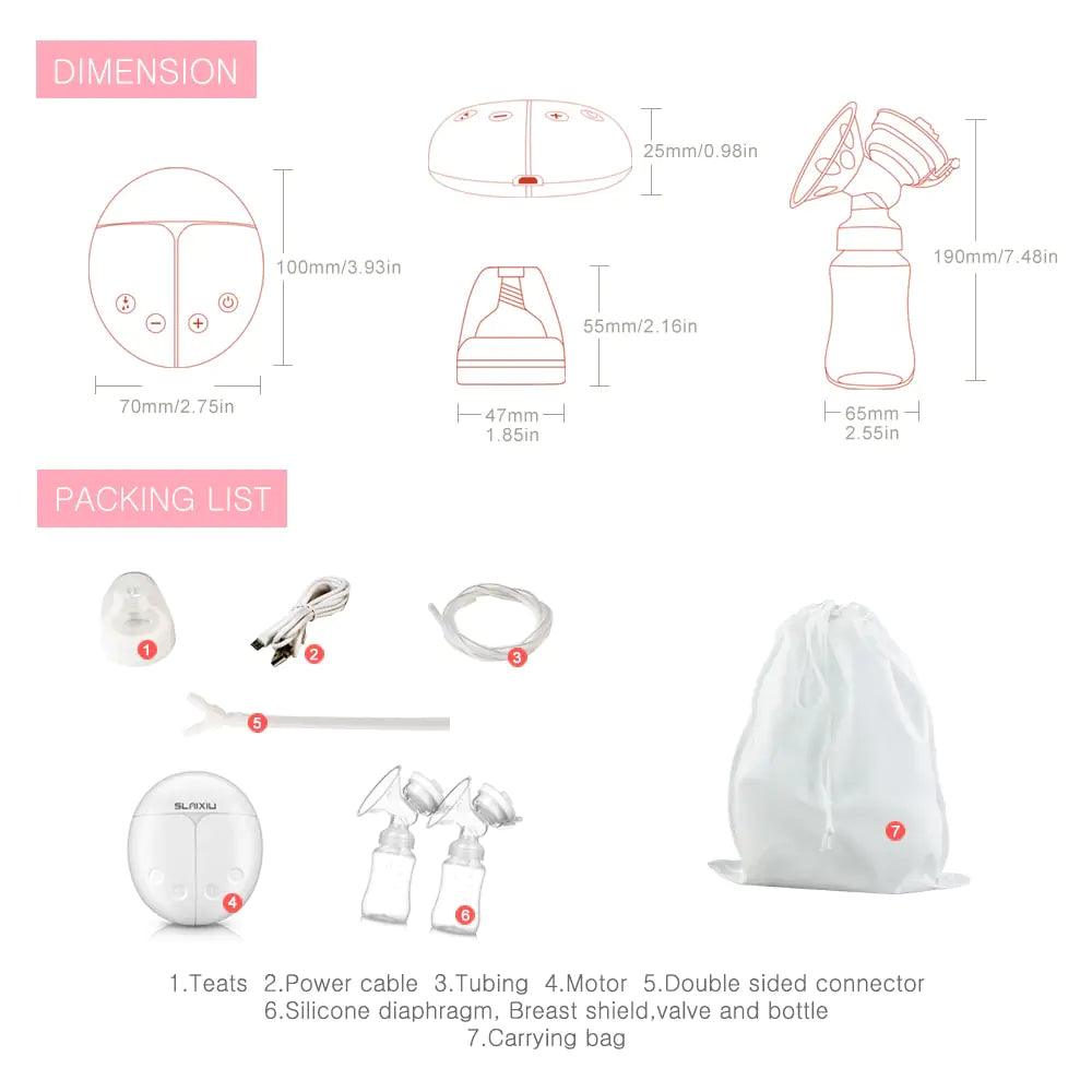 Electric breast pump