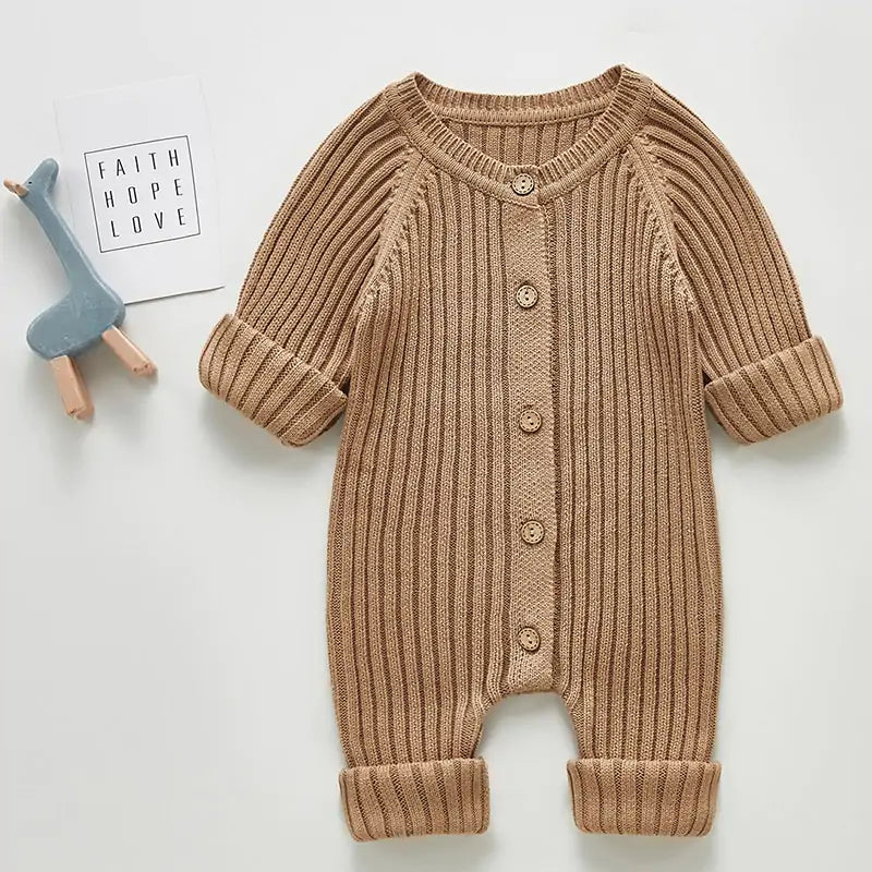 CuddlyClouds Knit Romper